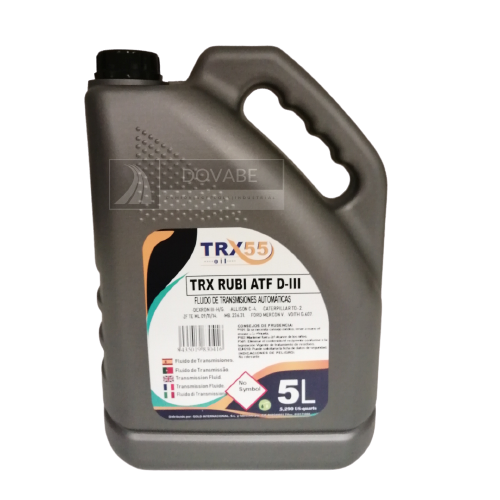 HIDRAULICO ATF D-III TRX55 RUBI 5L.