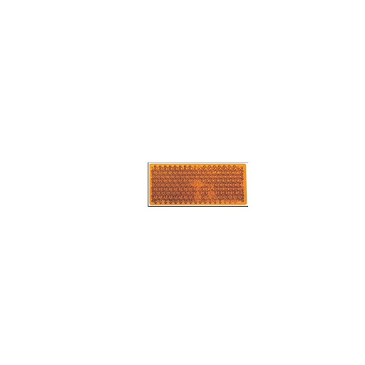 CATADIOPTRICO AMBAR RECTANGULAR AUTOADHESIVO 100X45 MM