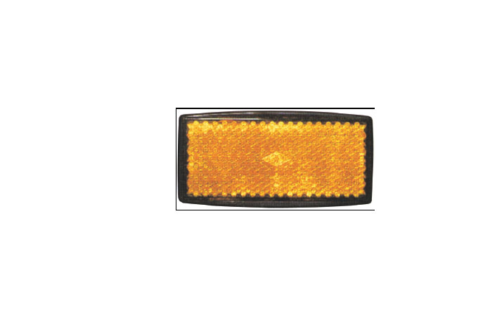 CATADIOPTRICO AMBAR CON BASE DE 2 TORNILLOS 105X54 mm