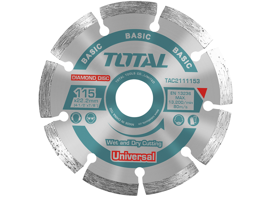 DISCO CORTE DIAMANTE AMOLADORA 115mm 7.5mm