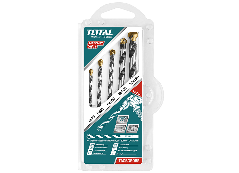 BLISTER 5 BROCAS TALADRO ALBAÑILERÍA