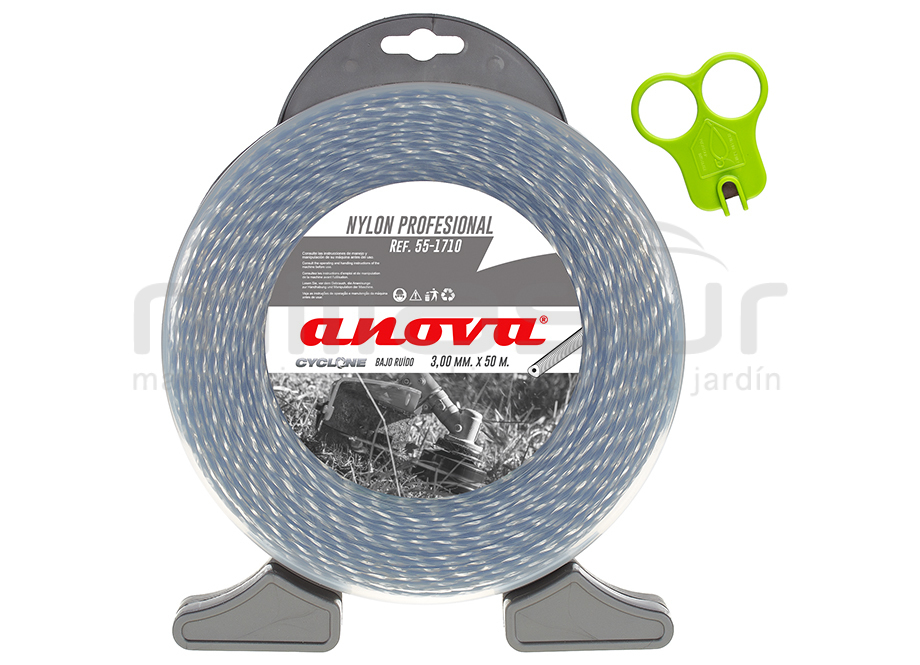 NYLON TRENZADO CYCLONE ANOVA DISPENSADOR 3mm x 50m