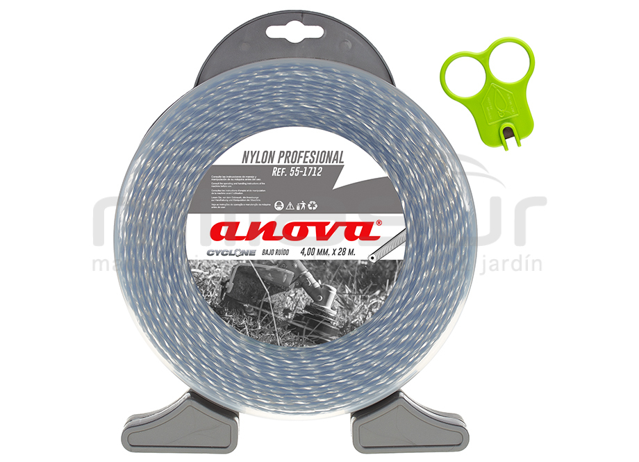 NYLON TRENZADO CYCLONE ANOVA DISPENSADOR 4mm x 28m