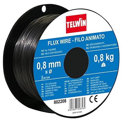 BOBINA HILO SOLDAR FLUX (SIN GAS) 0.8mm./0.8Kg.