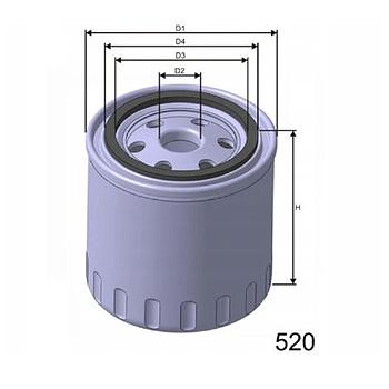FILTRO DE ACEITE Z112A MISFAT (COMP. MANN W 936/2)