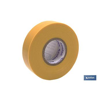 CINTA AISLANTE 180 Micras AMARILLA 19mmX20 Metros