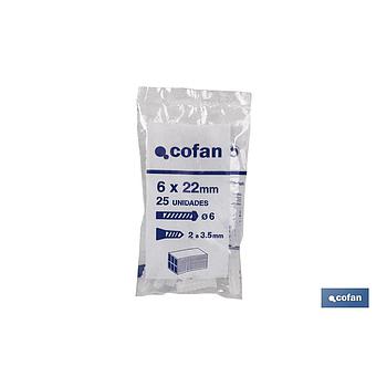 BOLSA 25 UDS TACO PLÁSTICO 10mm