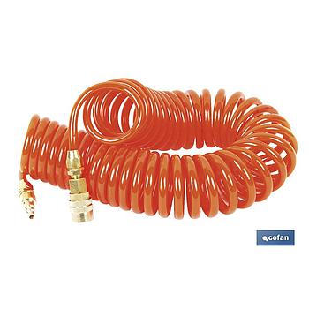 ESPIRAL 7,5MTS. R-1/4" MANGUERA AIRE 6,5X10