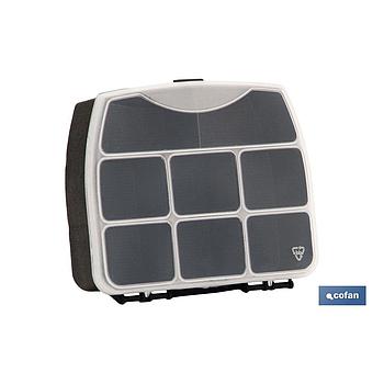 ESTUCHE 8 COMPARTIMENTOS 190 x 155 x 37 mm