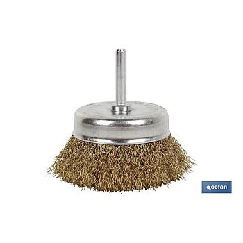 CEPILLO COPA ONDULADO 6xØ50 A.LATONADO 0.3mm