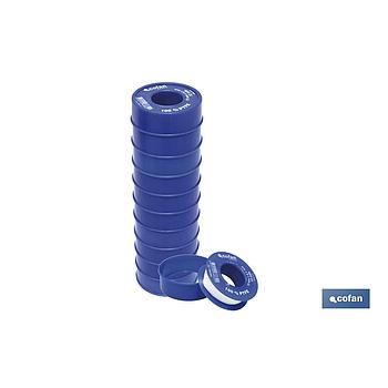 ROLLO 12 MTS CINTA PTFE DE 12mm X 0,10mm