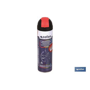 MARCAJE DE OBRA FLUORESC. ROJO 500ML