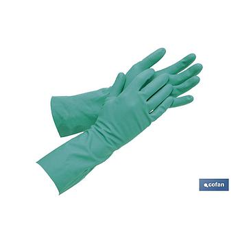 GUANTE NITRILO VERDE S/SOP. TALLA 8,5 (L)