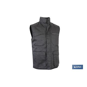 CHALECO MULTIBOLS. ACOLCHADO "COLT" 245gms/m NEGRO T-M