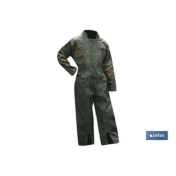BUZO KAKI/HAVANE "TOURNEVIS" CON 2 CREMALLERAS PARA NIÑOS T-6A