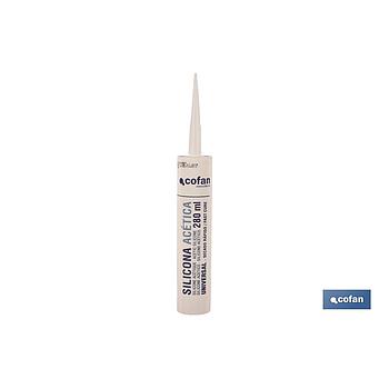 SILICONA ACÉTICA UNIVERSAL 280ML "TRANSLÚCIDO"