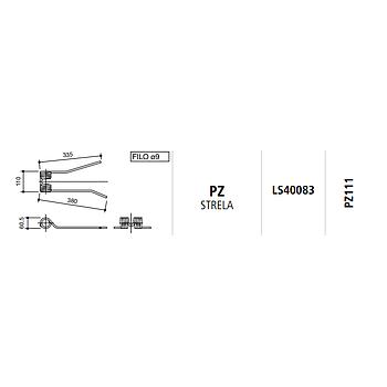 MUELLE RASTRILLO PZ STRELA ANCHO DERECHA LS40083