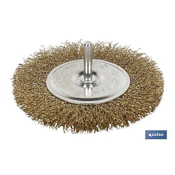 CEPILLO CIRCULAR ONDULADO 6 X Ø 100 ACERO LATONADO 0.3mm