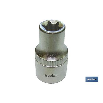 LLAVE DE VASO 1/4" TORX HEMBRA T-5