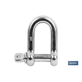 GRILLETE RECTO M-14 GALVANIZADO