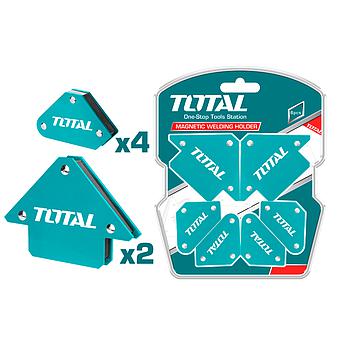 6 ESCUADRAS MAGNETICAS SOLDAR (2x3" 11.5KG - 4xMini 4.5KG) TOTAL TOOLS