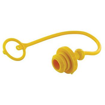 TAPÓN ANTIPOLVO ENCHUFE HIDRÁULICO ISO A 1/2 MACHO AMARILLO