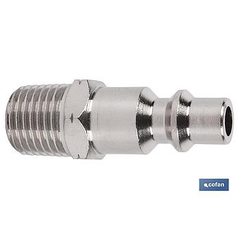 CONECTOR AIRE ROSCA MACHO 1/4"