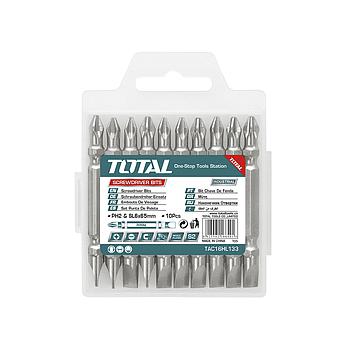 BLISTER 10 PCS PUNTERAS DOBLES DESTORNILLADOR PH2 - SL6 MAGNÉTICAS