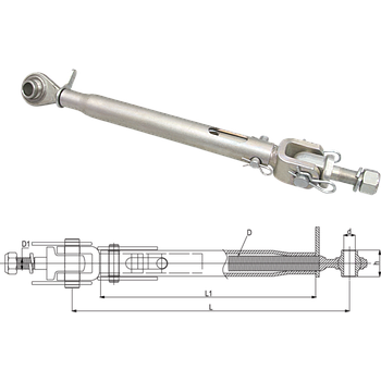 ESTABILIZADOR RÍGIDO PARA BRAZO ELEVADOR 395mm REF. KSL2030