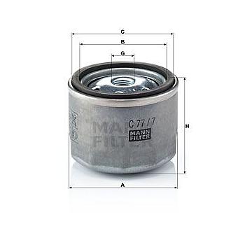 FILTRO AIRE MANN C 77/7 (TURBOCOMPRESOR)