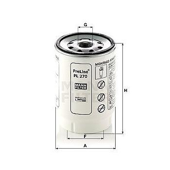 FILTRO COMBUSTIBLE MANN PL 270 X