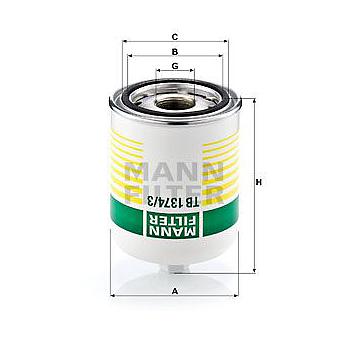 FILTRO SECADOR MANN TB 1374/3 X