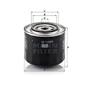 FILTRO ACEITE ACEITE MANN W 1126