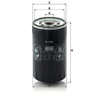 FILTRO ACEITE ACEITE MANN W 1168
