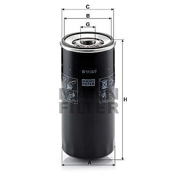 FILTRO ACEITE ACEITE MANN W 1170/7