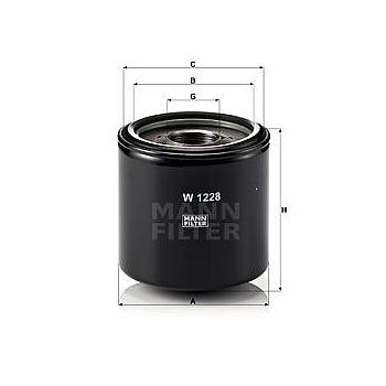 FILTRO ACEITE ACEITE MANN W 1228