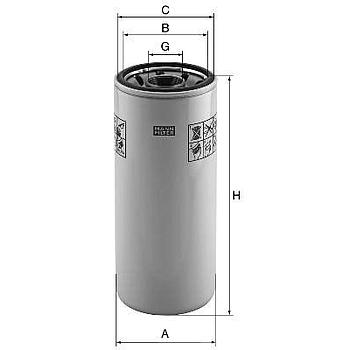 FILTRO ACEITE MANN W 1245/3 X