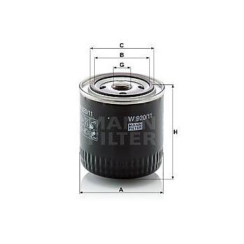 FILTRO ACEITE ACEITE MANN W 920/ 11