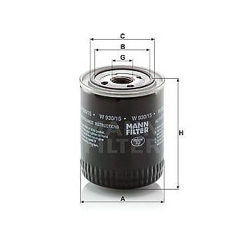 FILTRO ACEITE ACEITE MANN W 930/ 15