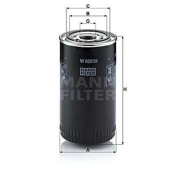 FILTRO ACEITE ACEITE MANN W 950/39