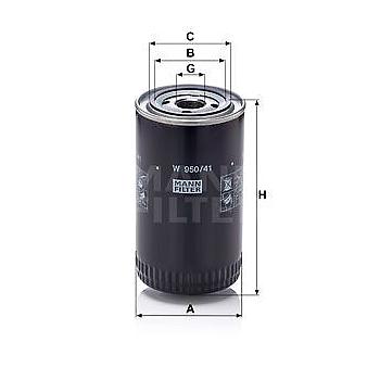 FILTRO ACEITE ACEITE MANN W 950/41