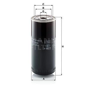 FILTRO ACEITE ACEITE MANN W 962/15