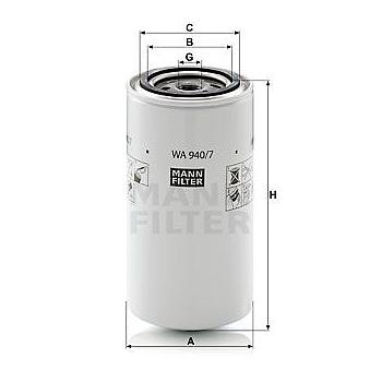 FILTRO ACEITE REFRIGERANTE MANN WA 940/7