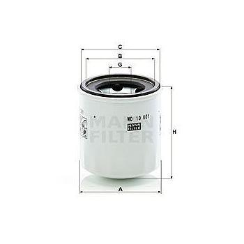 FILTRO ACEITE ACEITE/SISTEMA HIDRÁULICO MANN WD 10 001 X