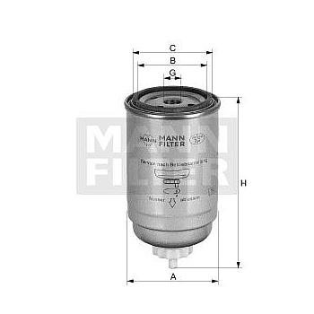 FILTRO COMBUSTIBLE MANN WDK 724/5