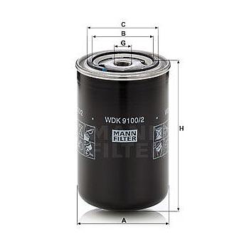 FILTRO COMBUSTIBLE MANN WDK 9100/2