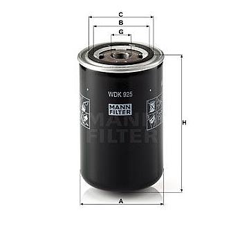 FILTRO COMBUSTIBLE MANN WDK 925