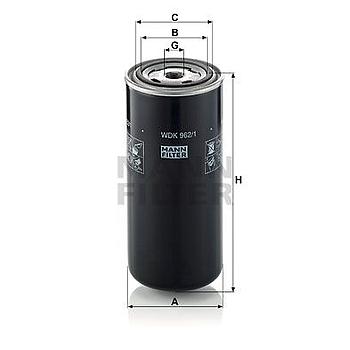 FILTRO COMBUSTIBLE MANN WDK 962/1