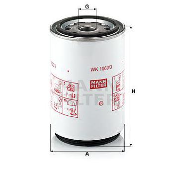 FILTRO COMBUSTIBLE MANN WK 1060/3 X