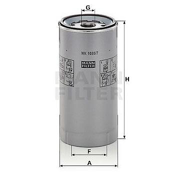 FILTRO COMBUSTIBLE MANN WK 1080/7 X